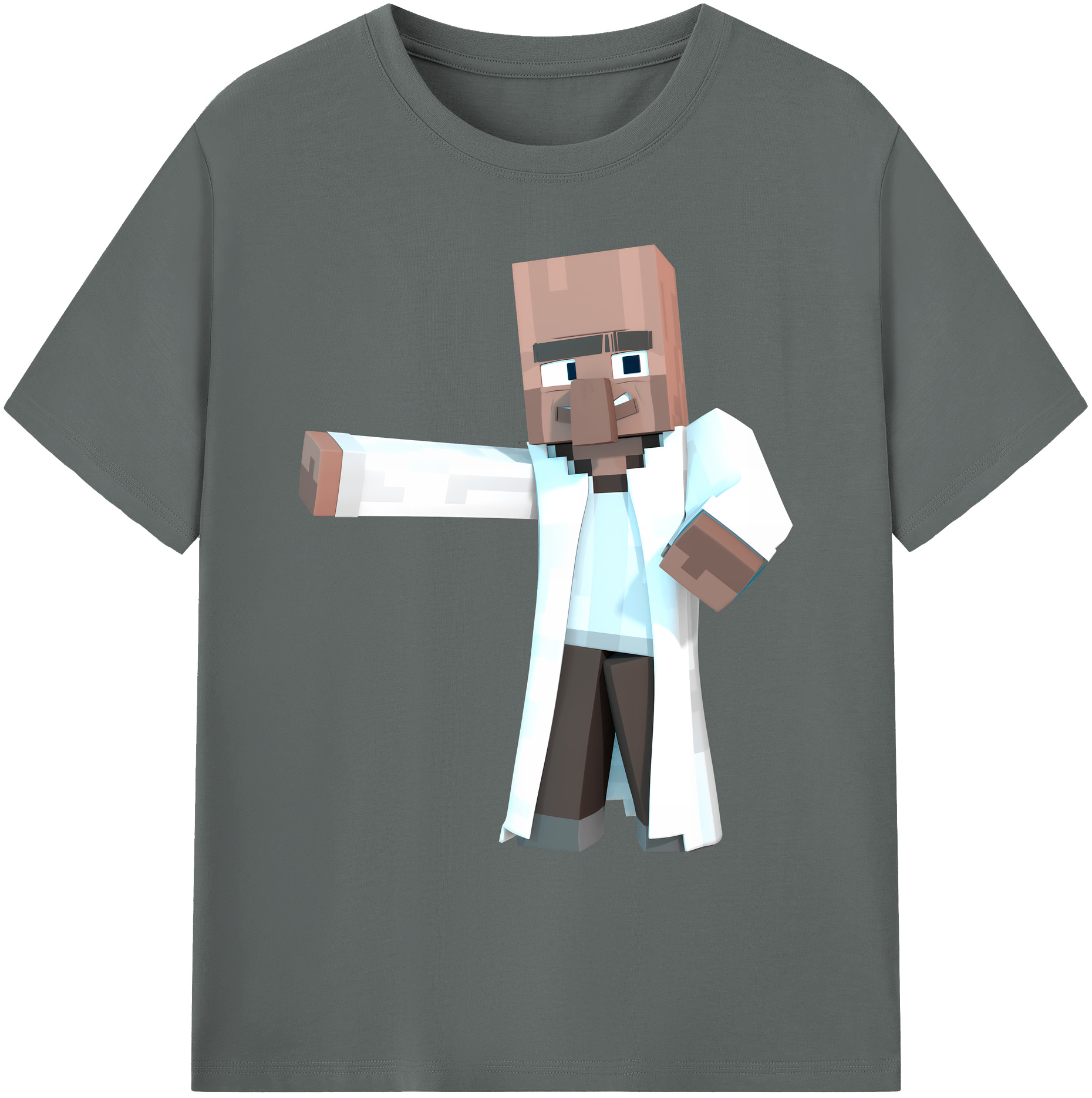 （画像用） マインクラフト ブロックの世界 Minecraft MC Block world 綿100％ メンズ半袖Tシャツ｜肌触りやわらか＆通気性